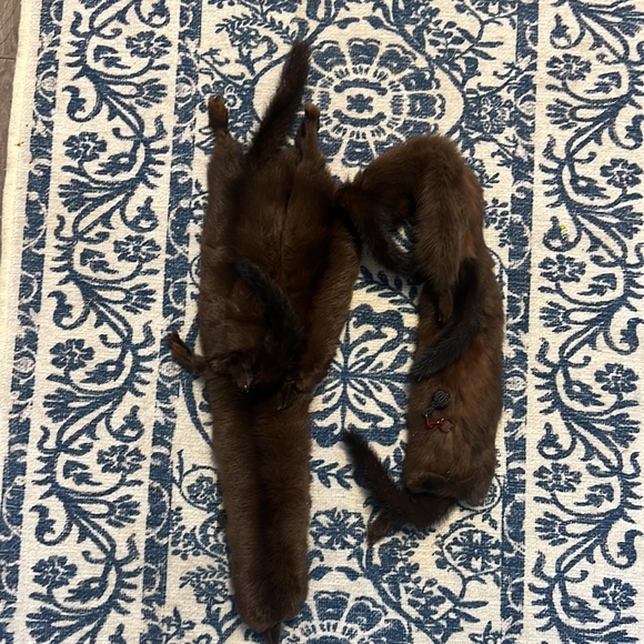 5 pelt mink stole authentic real excellent condition - Picture 5 of 5